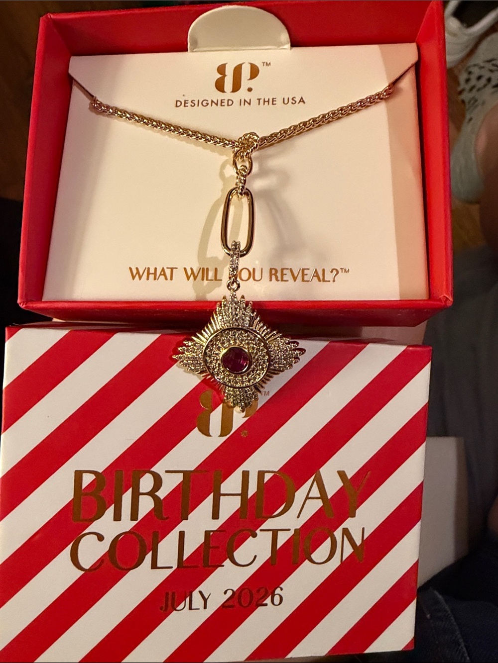 The Lexley Necklace: Ruby on Gold